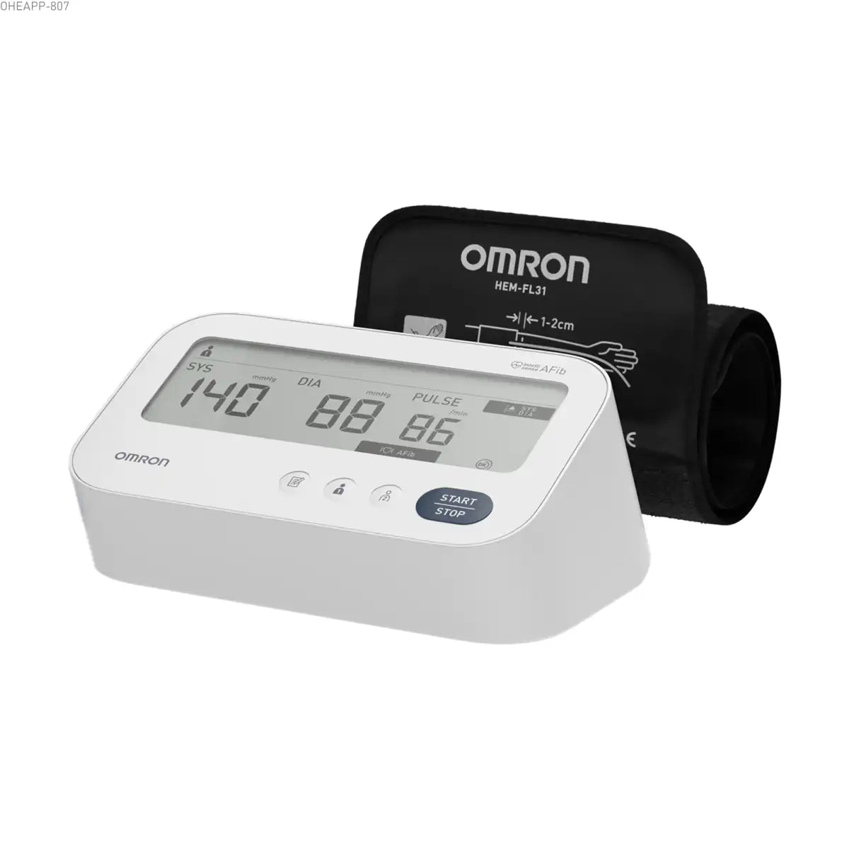 Omron M3 Comfort AFib blood pressure monitor with 22-42cm intelliwrap cuff - 