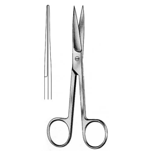 Standard Operating Scissors - Sharp/Sharp, Straight - 14.5cm – Medisave UK