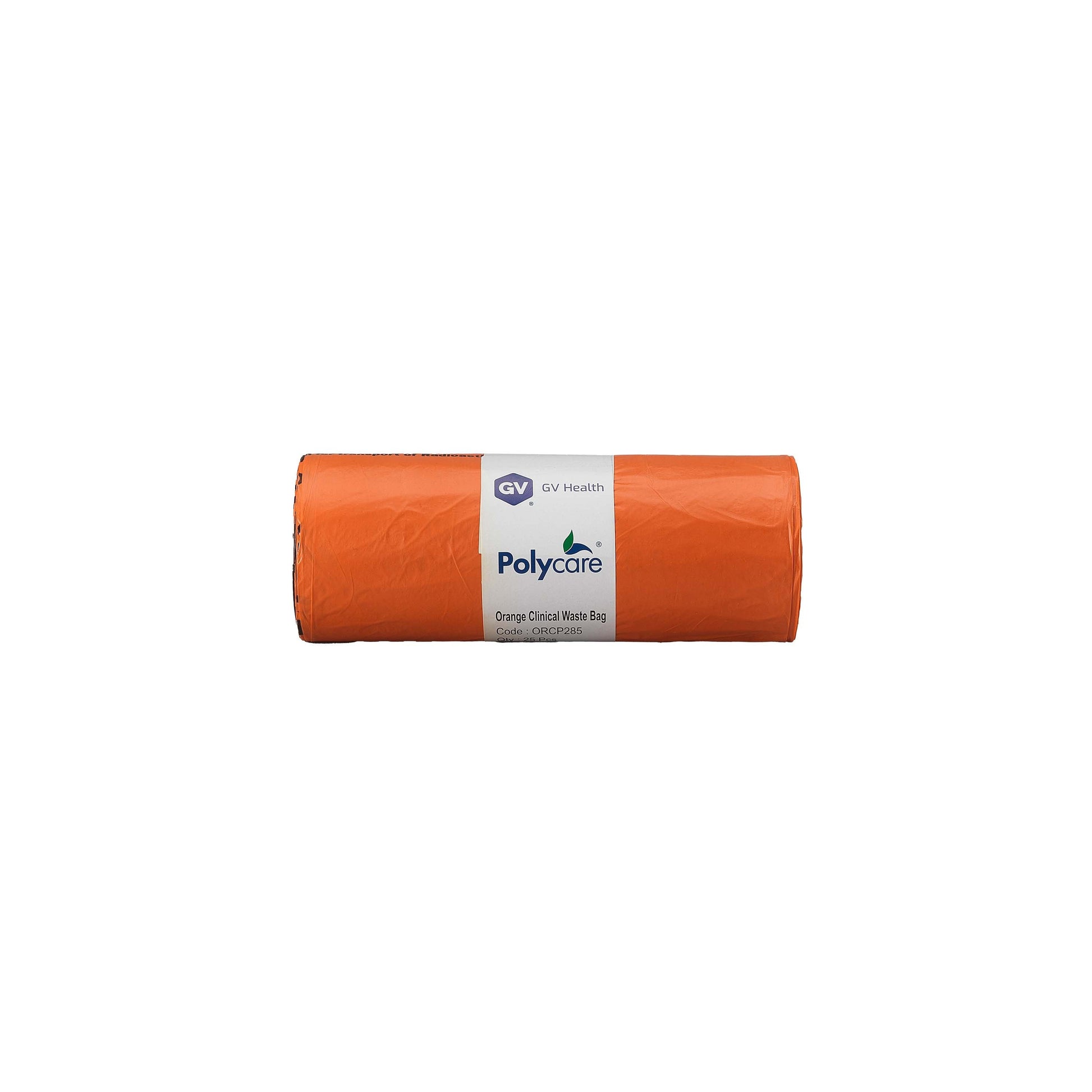 Orange Medium Duty Clinical Waste Bags - 90L Large - Roll of 25 - 