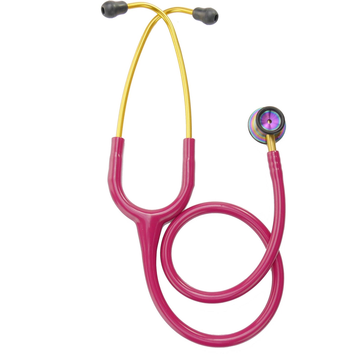 Littmann Classic II Infant Stethoscope: Raspberry Rainbow 2157 - Over Engraved - Littmann Stethoscopes