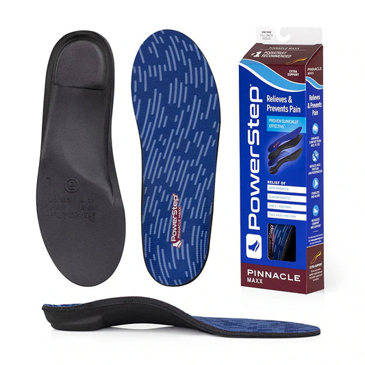 Powerstep Pinnacle Max Insoles - Mens 10-10.5  | Womens 11.5- 12 - 