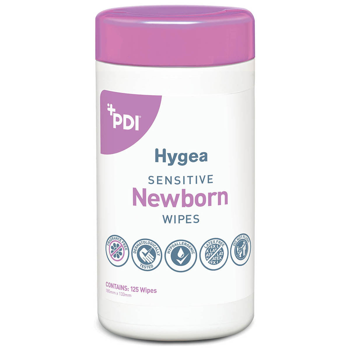 Hygea Newborn Sensitive Wipes - Tub of 125 - CLEARANCE