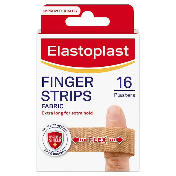 Elastoplast Fabric Finger Strip - Pack of 16 - 