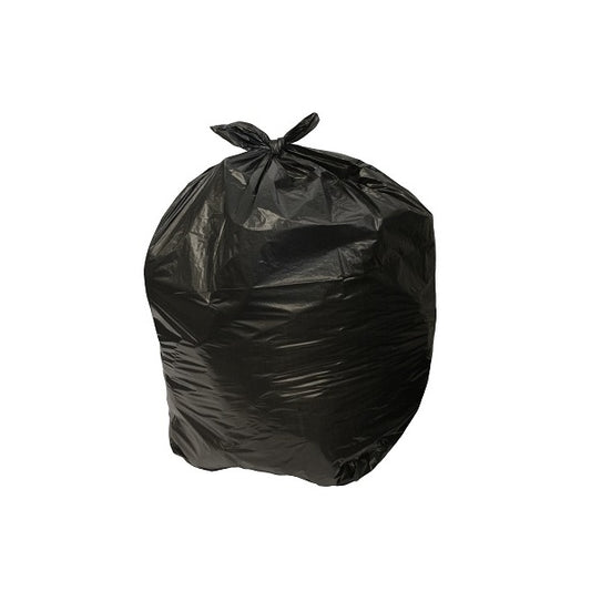 Black Bin Bags 18x29x38" - 15kg - 200 bags - Bunzl