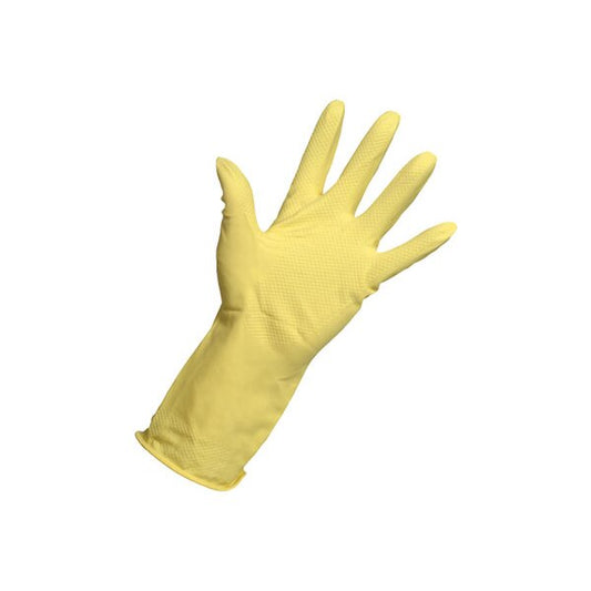 Rubber Household Gloves - Yellow - Small