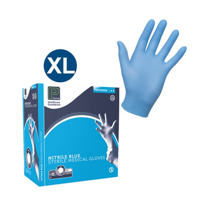 Premier Sterile Nitrile Exam Gloves (XL) - 50 Pairs - Premier