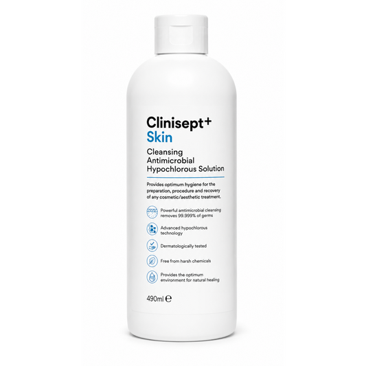 Clinisept+ Skin Cleansing Antimicrobial Hypochlorous Solution - 490ml
