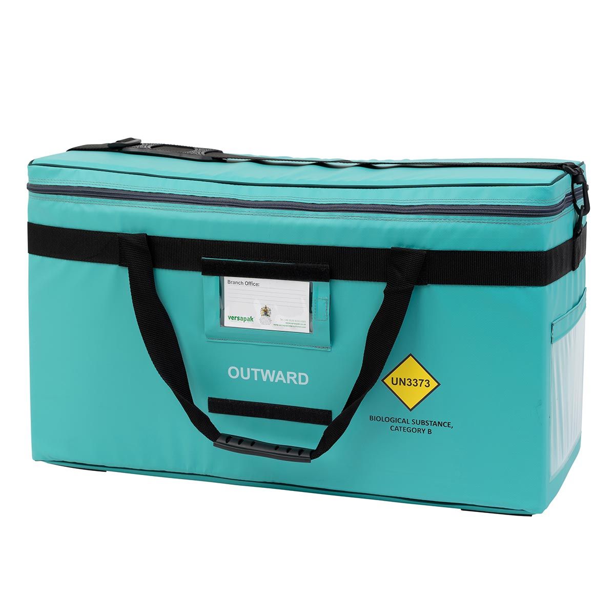 Insulated Green Pathology Sample Carrier - 650mm x 380mm x 255mm - Versapak