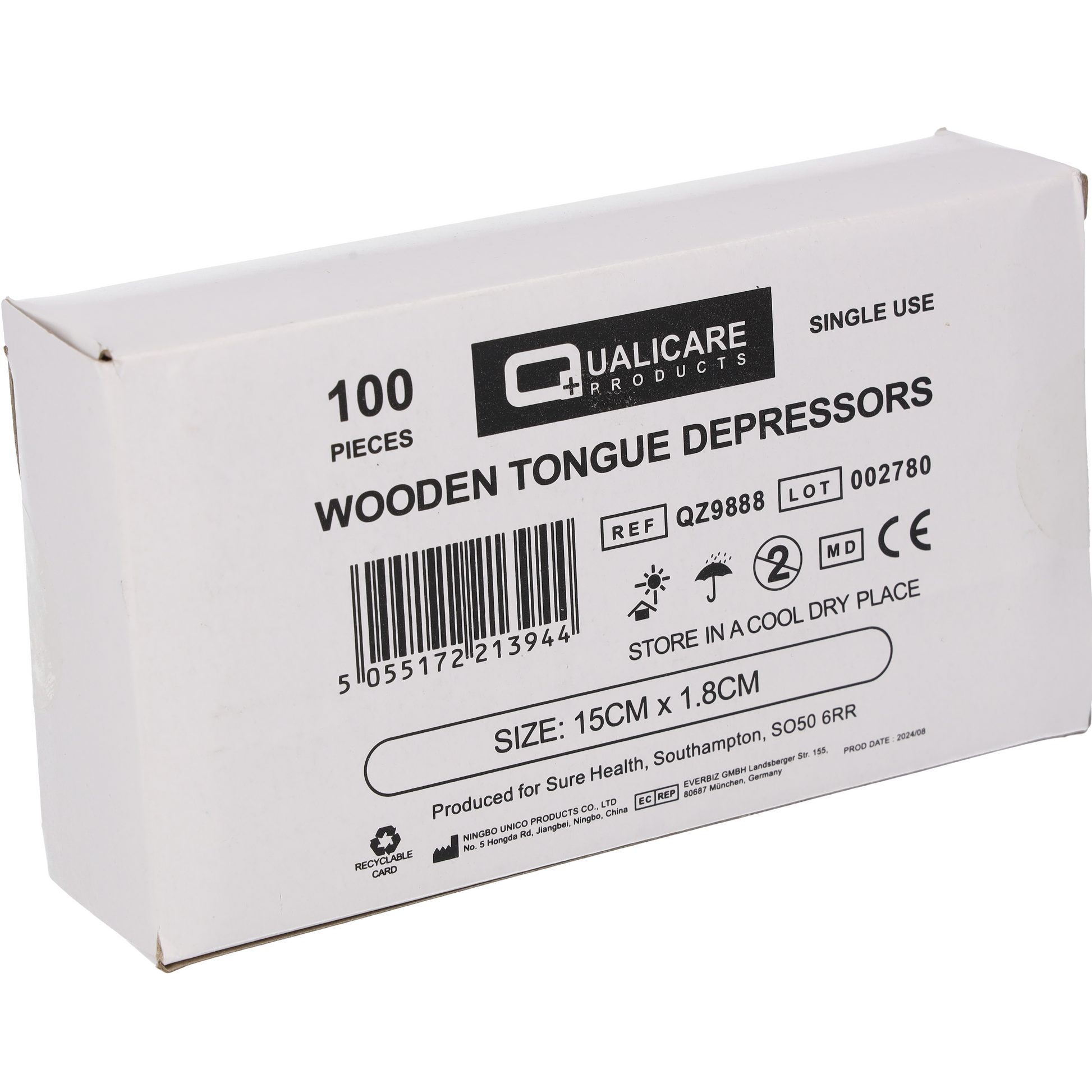 Wooden Tongue depressors x100 - Medisave UK