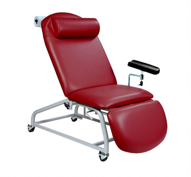 Phlebotomy Chair - 4 Locking Castors - 