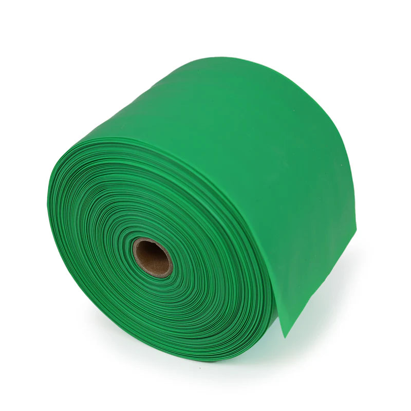 Green Heavy Resistance Band - 3.5mm thick x 10cm wide x 45m long