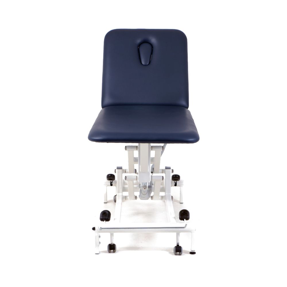Komfort 2-Section Hydraulic / White Frame / Navy Upholstery - 
