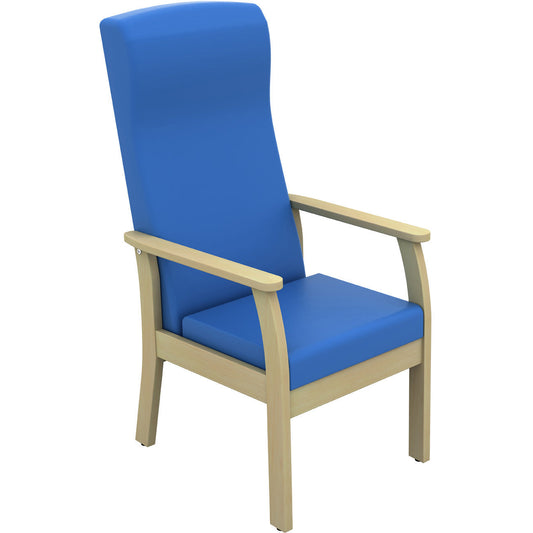 Sunflower Atlas High-Back Patient Chair - Vinyl Midnight Blue Upholstery *Quick Delivery*