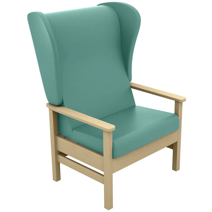 Sunflower Atlas Bariatric Patient Chair with Wings and Drop Arms - Vinyl Upholstery - 