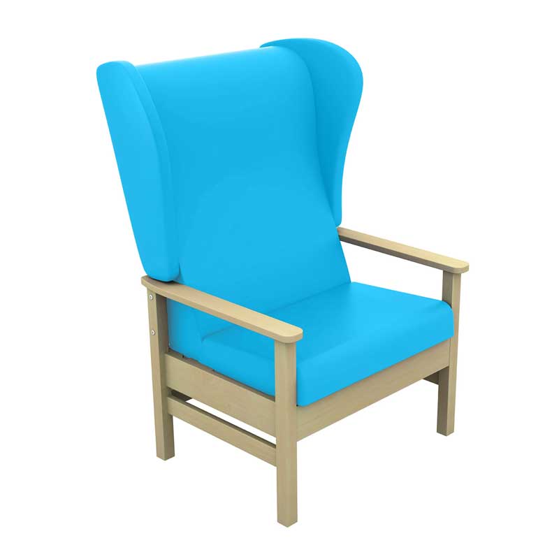 Sunflower Atlas Bariatric Patient Chair with Wings and Drop Arms - Vinyl Upholstery - 