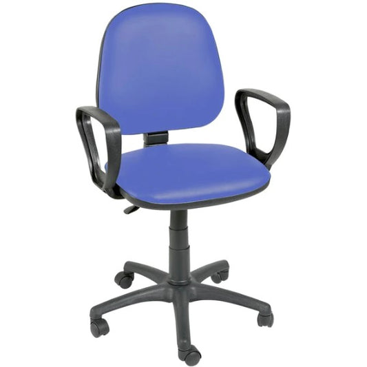 Sunflower Gas-Lift Chair with Arms - Midnight Blue *Quick Delivery*
