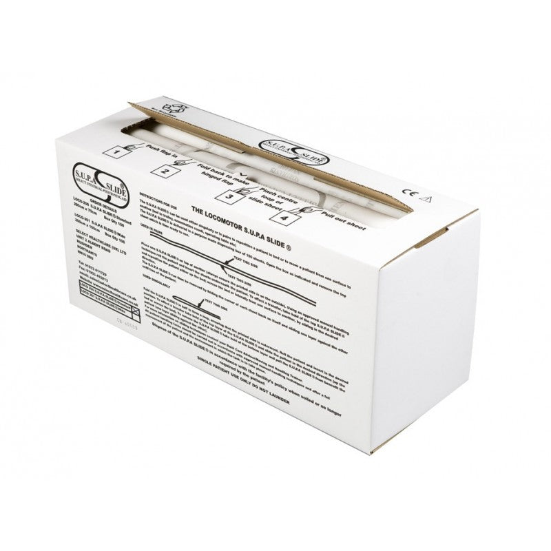 Locomotor Disposable SUPA SLIDE Sheets 200cm x 75cm - Box of 100