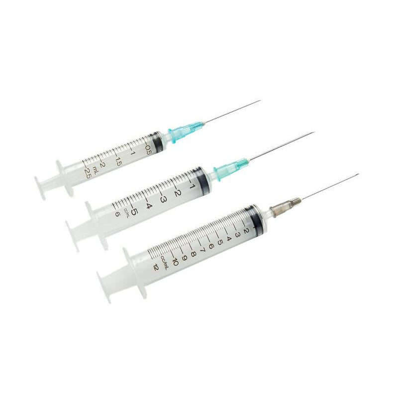 Terumo 3ml Syringe & Needle - 25g x 5/8" - Box of 100 - 