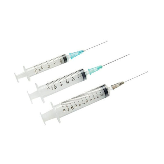 Terumo 3ml Syringe & Needle - 25g x 5/8" - Box of 100 - 