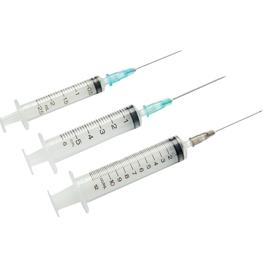 Terumo 3 Part Syringe with needle, 3ml, 21g, 0.8mm, 1", 25mm - Box of 100 - 