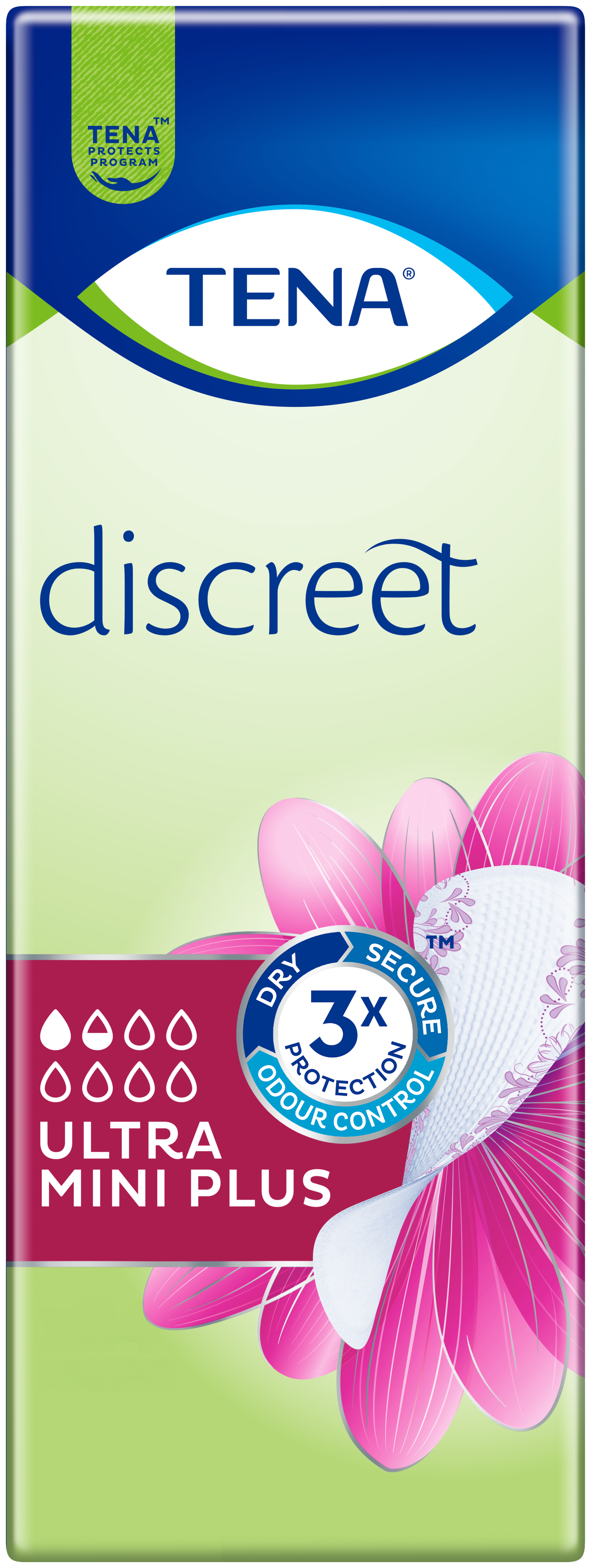 Discreet Mini Lock TENA Discreet Ultra Mini Plus - Pack of 24 – Medisave UK