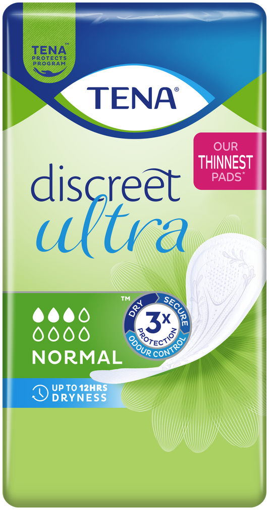 TENA Discreet Ultra Pad Normal - Pack of 16 - 