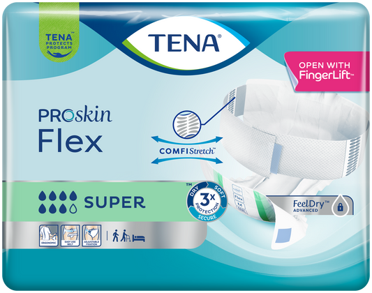 TENA ProSkin Flex Super - Extra Large - Pack of 30 - 