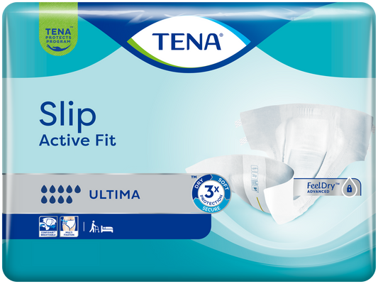 TENA Slip Active Fit Ultima (PE Backed) - Large - Pack of 21 - 
