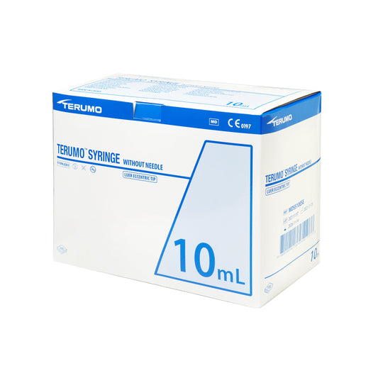 3 Part Syringe, 10ml, Eccentric Luer Slip, Box of 100 - 