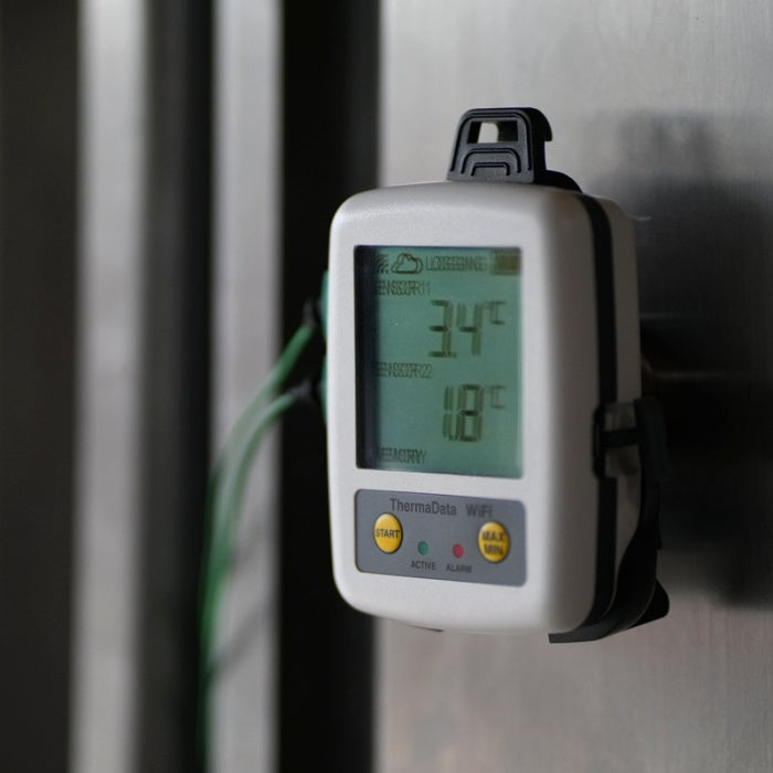 ThermaData® WiFi 2-Channel Thermocouple Logger with Type K Probe Sockets