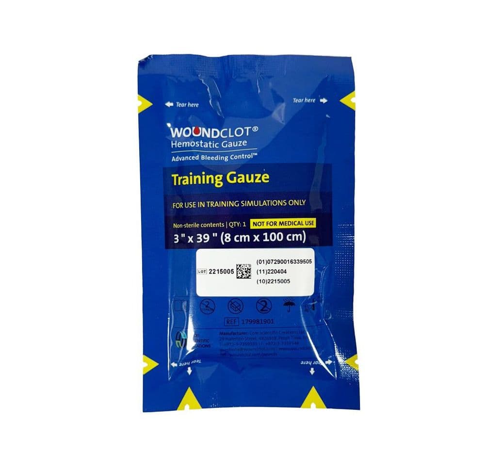 WoundClot Training Gauze 8cm x 100cm - 