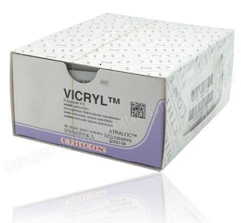 Vicryl Ct Vio 75cm M3 Usp2-0 S/A V-39 - Box Of 12 - Ethicon