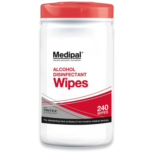 Medipal Alcohol Wipes - Tube of 200 wipes - 195mm x 190mm