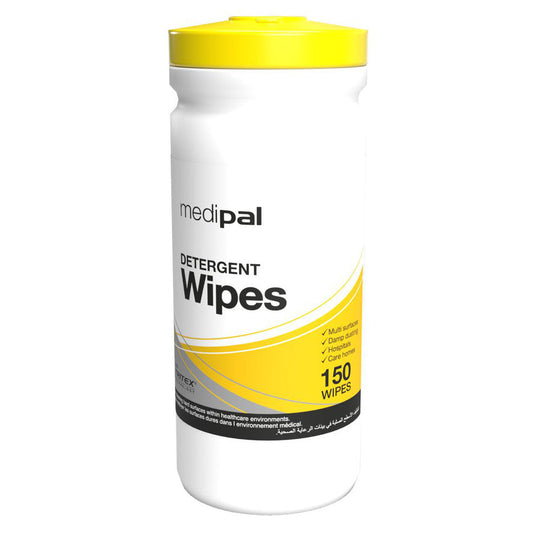 Medipal Detergent Surface Wipes - Pack of 150 - CLEARANCE