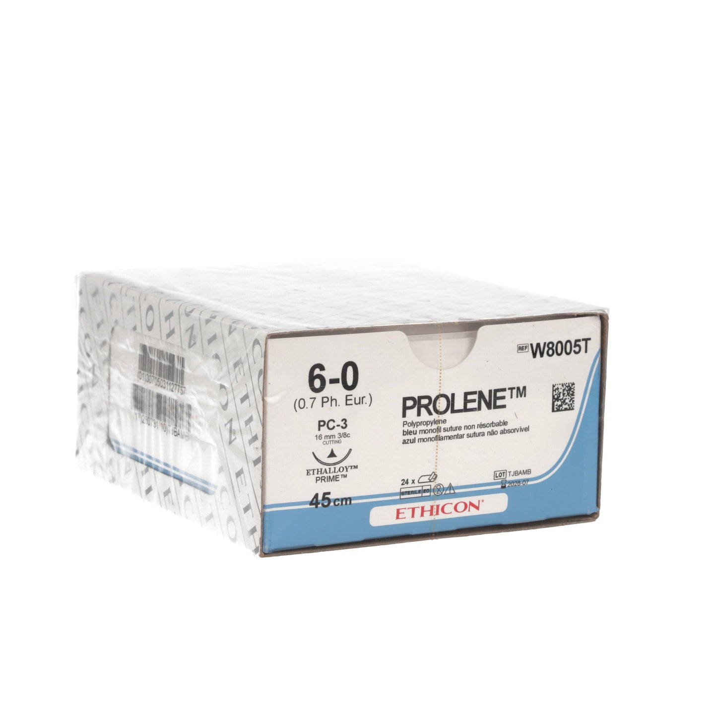 Prolene Suture Cutting P Needle: 16mm 45cm Blue 6-0 0.7 x 24 - 