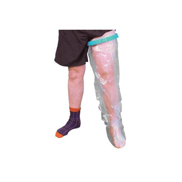 Waterproof Cast and Bandage Protector For Adult Long Leg - Single