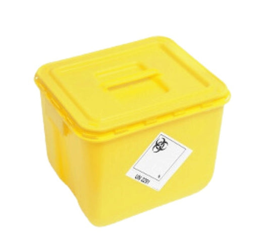 WIVA™ 30L Disposal Bin with Solid Lid - Yellow - 
