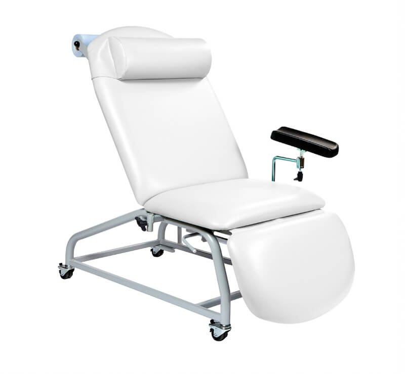 Phlebotomy Chair - 4 Locking Castors - 