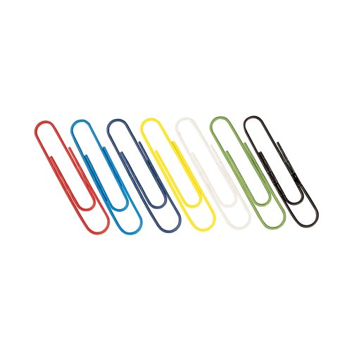 Paperclips Coloured 32mm 10 x 100 (Pack of 1000) - 