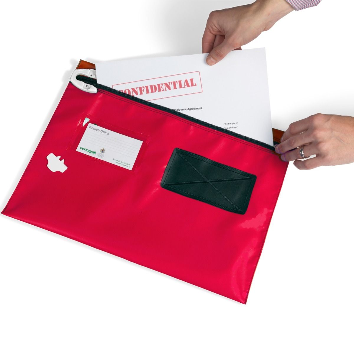 Versapak Large Flat Red Mailing Pouch - 420mm x 305mm – Medisave UK