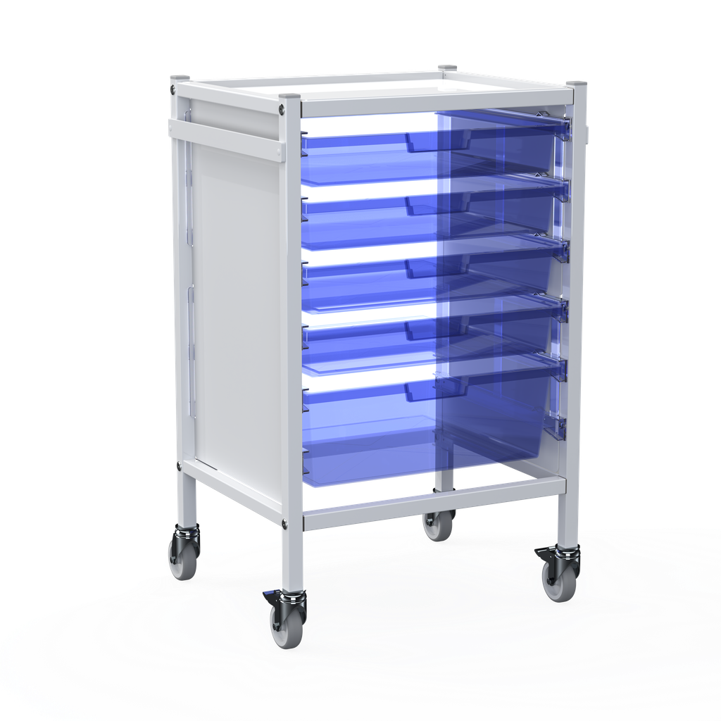 Shuttleworth Wide Single Medical Storage Trolley - 