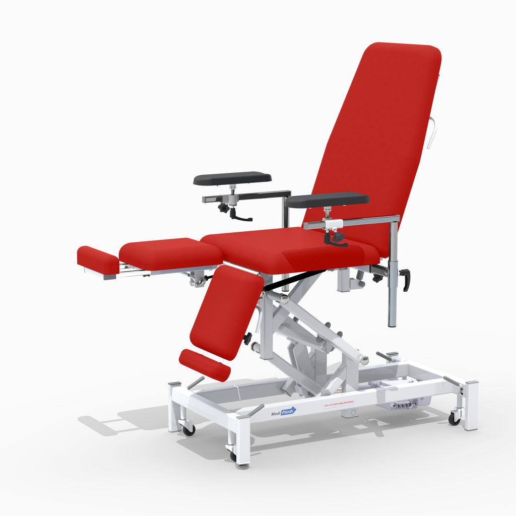 Medi-Plinth Phlebotomy Chair with Split Legs - Hydraulic - 