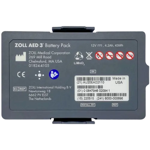 ZOLL AED 3 Aviation Battery Pack, TSO-C142B Compliant