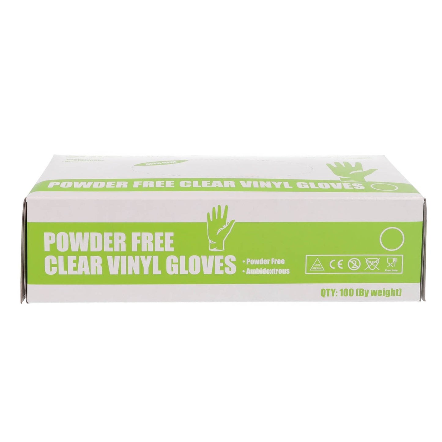 Disposable Clear Vinyl Gloves - Medium - Box of 100