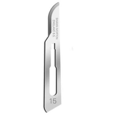 Surgical Scalpel Blade 15 - Carbon Steel - Sterile (Pack of 100) - 