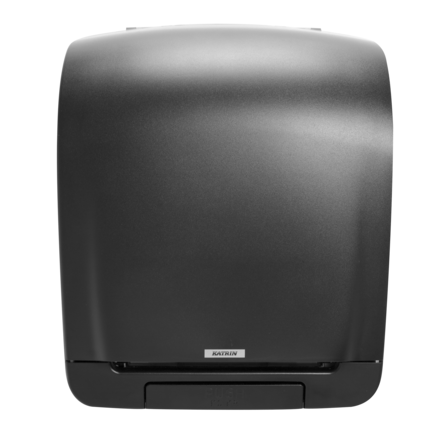 Katrin Classic System Roll Towel & Black Inclusive System Towel Dispenser - Bunzl Clean