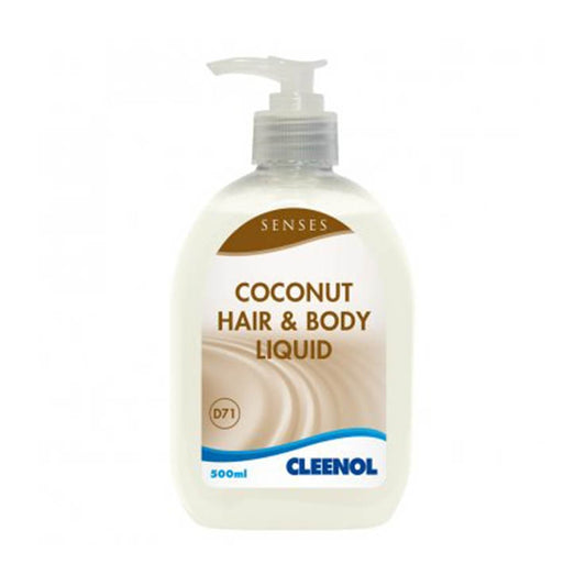 Senses Coconut Hair & Body Liquid - 500ml - Cleenol