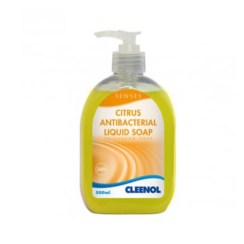 Senses Citrus Antibacterial Liquid Soap - 500ml - Cleenol