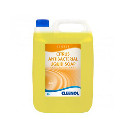 Senses Citrus Antibacterial Liquid Soap - 5l - Cleenol