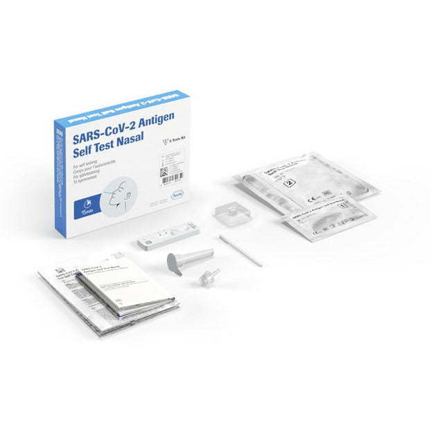 COVID Test Kit - Roche Nasal Antigen Test [Pack of 5 - Self Test] - Roche